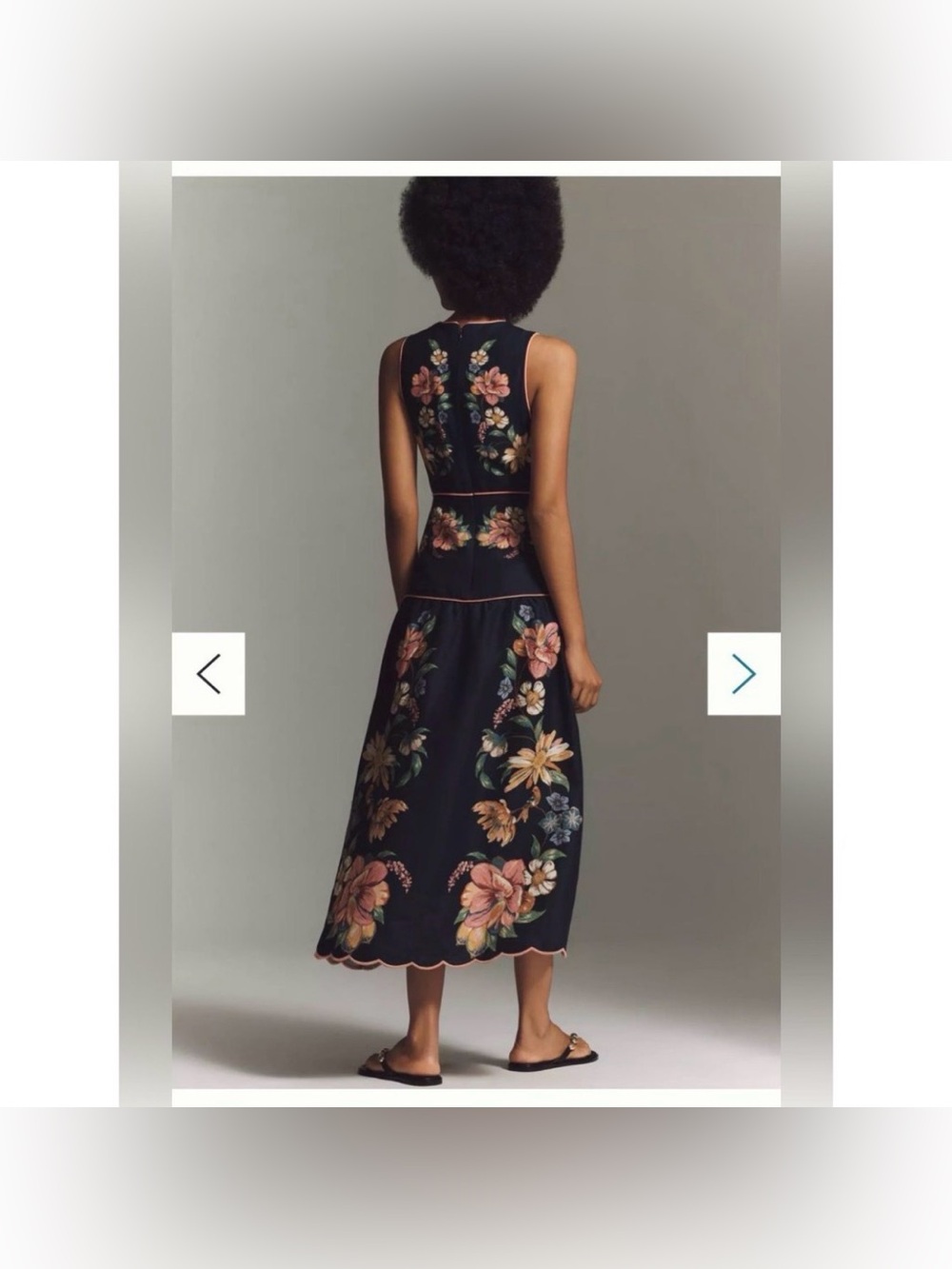 Anthropologie Farm Rio Maira Floral Sleeveless Plunge Maxi Dress $298 medium - Picture 2 of 7